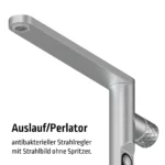 1 wege entnahmehahn edelstahl v4a/316l mit display für pantera gourmetwasseranlage